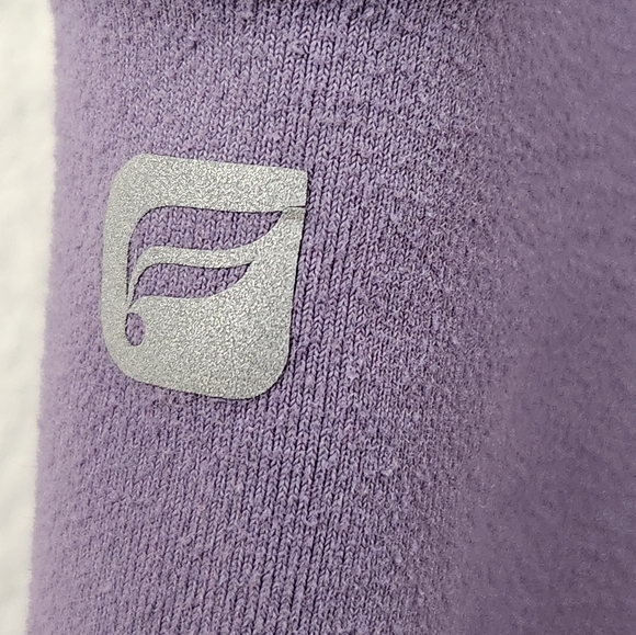 Fabletics Kelly Leggings Active Athletic Purple Black Mesh Detail Extra Large XL - Picture 6 of 7